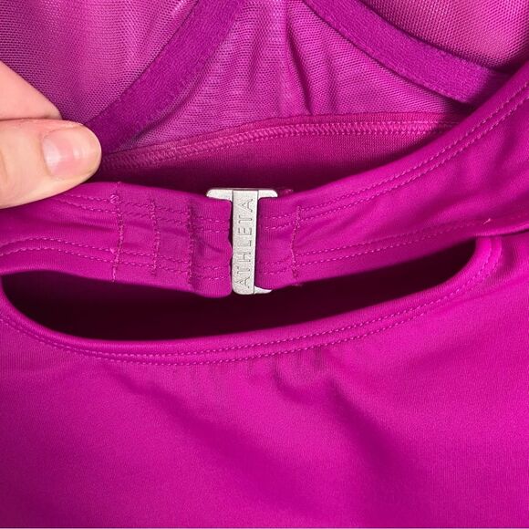 Athleta | Pink Bra Cup Halter Tankini Top Size 40 B/C - Picture 3 of 6